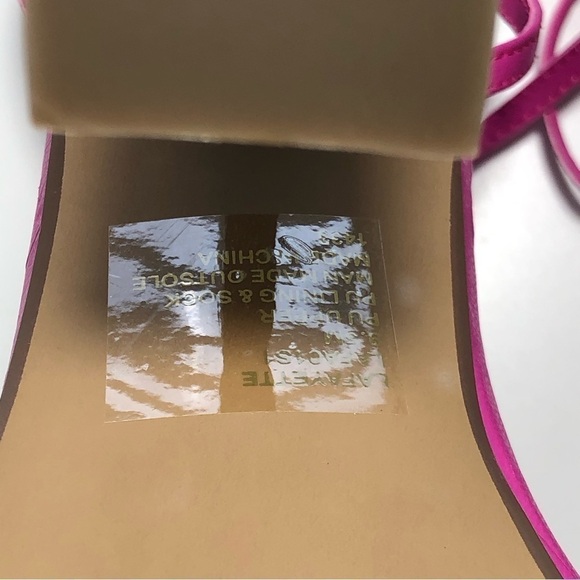 NEW Steve Madden Lafayette Lace Up Sandals in Fuchsia size 9.5 - Picture 9 of 11